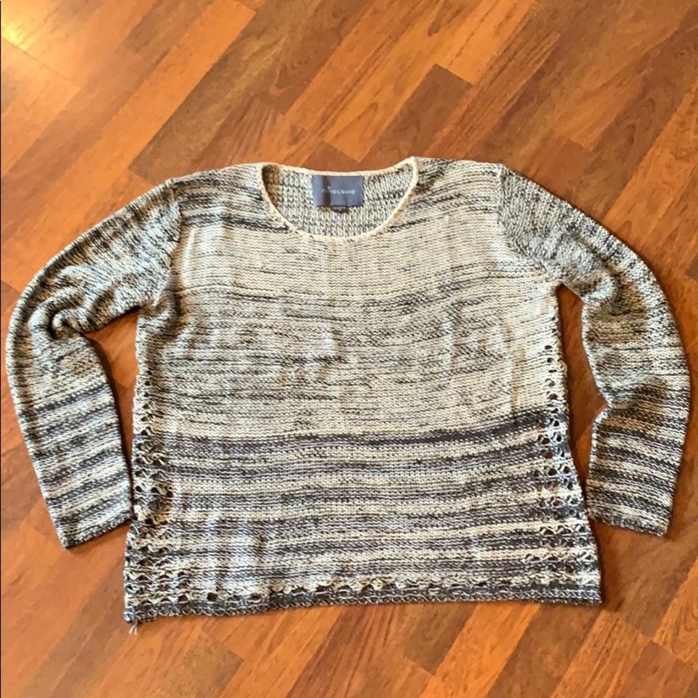 Grey and cream sweater